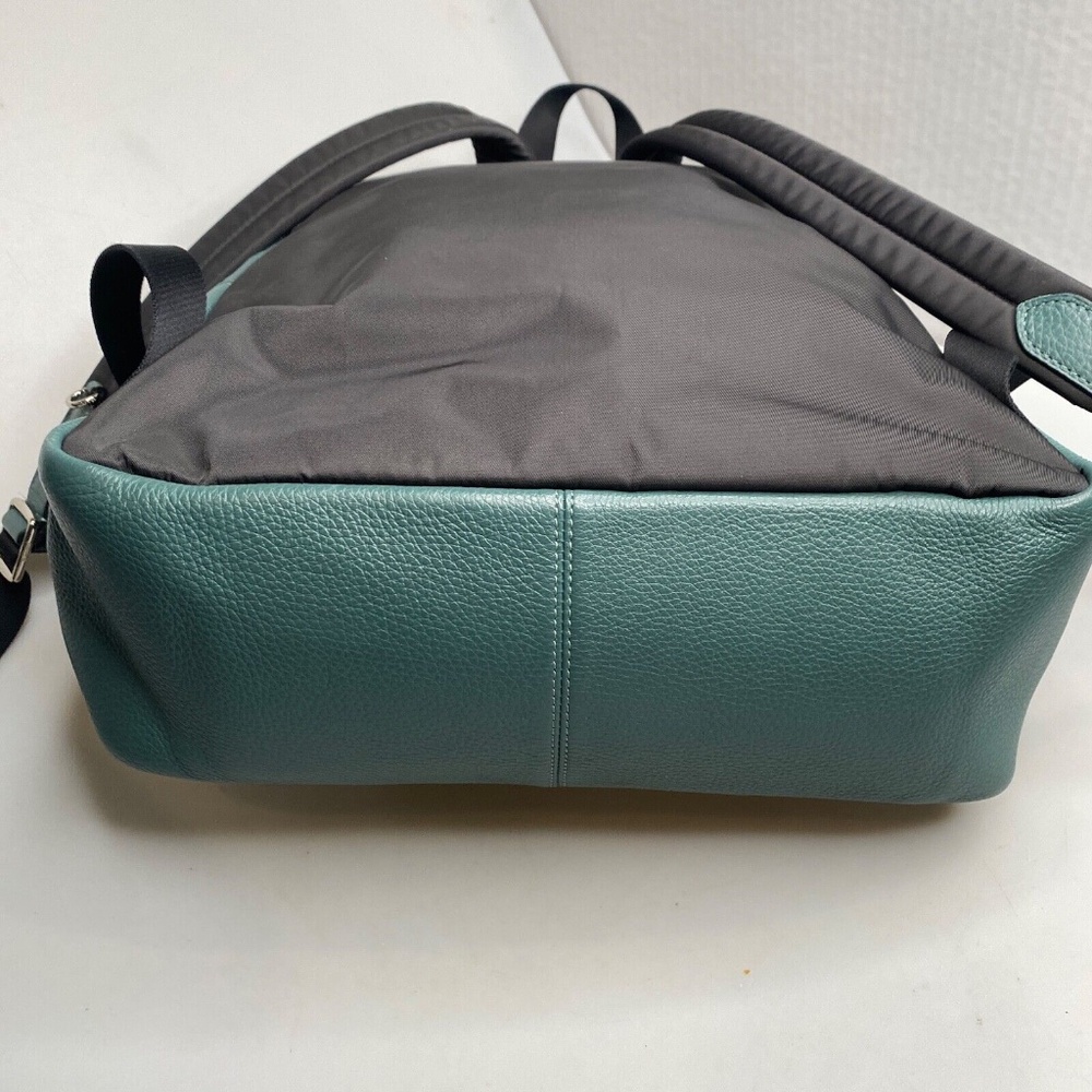 COACH Backpack Dark Turquoise Pebble Leather Silver Hardware (29004) EUC - Picture 12 of 16